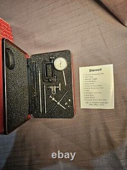 STARRETT No. 196A1Z Dial Test Jeweled Indicator Set in Padded Case