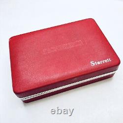 STARRETT No. 196A1Z Dial Test Jeweled Indicator Set in Padded Case