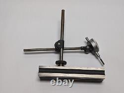 STARRETT No. 665 Indicator Base Inspection with TECLOCK Indicator 0.25-0.001 USED