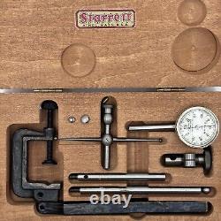 STARRETT Vintage Dial Test Indicator #196A In Original Wooden Box & Red Box