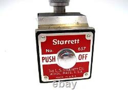 Starret No. 711-G Last Word Dial Test Indicator With657 Magnetic Base
