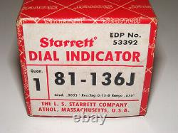 Starrett. 0005 Machinist Dial Indicator 81-136J