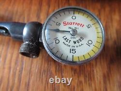 Starrett. 001 Inch Last Word Dial Indicator No 711 Complete With Case Works