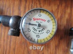 Starrett. 001 Inch Last Word Dial Indicator No 711 Complete With Case Works