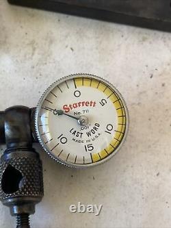 Starrett. 001 Inch Last Word Dial Indicator No 711 With Case Works