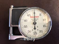 Starrett #1010E Dial Indicator Pocket thickness Gage nice tool in box with case