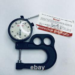 Starrett 1015B-441J Portable Dial Indicator Thickness Gauge Inch Reading NICE