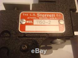 Starrett 1150Z-2 Dial Indicator Snap Gage, NEW