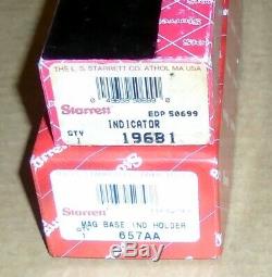 Starrett 196 Button Back Indicator-new-in Box657aa Mag Base Super Clean-in Box