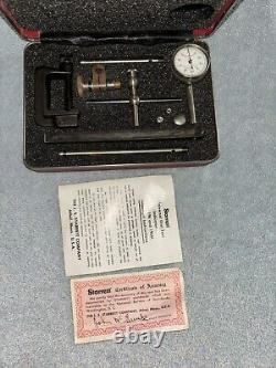 Starrett 196 Dial Test Indicator Kit Back Plunger With Case Machinist Tool