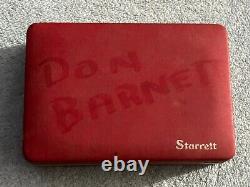 Starrett 196 Dial Test Indicator Kit Back Plunger With Case Machinist Tool