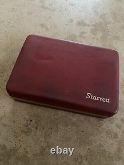 Starrett 196 Dial Test Indicator Kit Universal Back Plunger with case