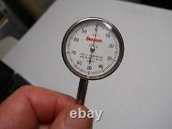Starrett #196 Universal Back-Plunger Dial Inicator In Case withattachments used