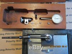 Starrett #196 indicator and Starrett #657A magnetic base. Condition used