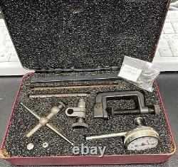 Starrett 196A Dial Test Indicator Kit Universal Back Plunger with case USA