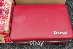 Starrett 196A Dial Test Indicator Kit Universal Back Plunger with case USA (B)