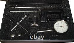 Starrett 196A Universal Dial Test Indicator Kit Plunge-Back with Case USA