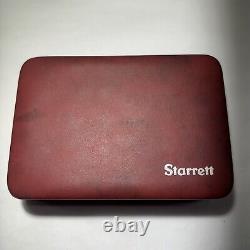 Starrett 196A1Z Dial Test Indicator Kit. 001 Universal Back Plunger with case