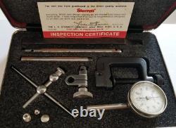 Starrett 196A1Z Dial Test Indicator Kit Universal Back Plunger with Case