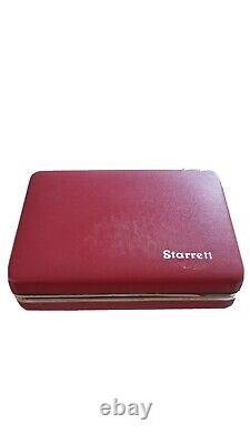 Starrett 196A1Z Dial Test Indicator Kit Universal Back Plunger with Case