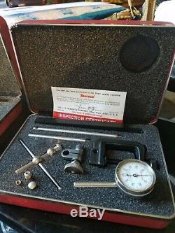 Starrett 196A1Z Dial Test Indicator Kit Universal Back Plunger with case USA