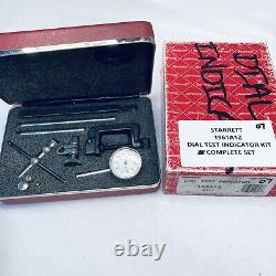 Starrett 196A1Z Dial Test Indicator Kit Universal Back Plunger withCase