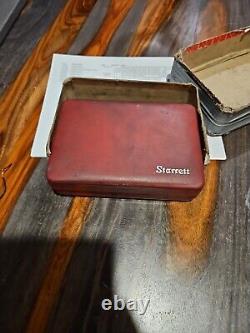 Starrett 196A1Z Universal Back Plunger Dial Indicator. 001 Grad GREAT CONDITION