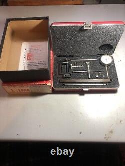 Starrett 196A1Z Universal Back Plunger Dial Indicator Full Set With Case