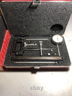 Starrett 196A1Z Universal Back Plunger Dial Indicator Full Set With Case