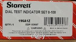 Starrett 196A1Z Universal Back Plunger Dial Indicator, NEW in OEM packaging