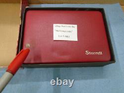 Starrett 196A1Z Universal Back Plunger Dial Indicator Set for Machinist F983