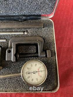 Starrett 196A1Z Universal Back Plunger Dial Test Indicator Set With Case