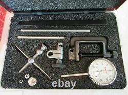 Starrett 196A5Z Dial Test Indicator Kit Back Plunger with case USA