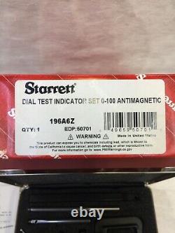 Starrett 196A6Z Dial Test Indicator Set Brand New