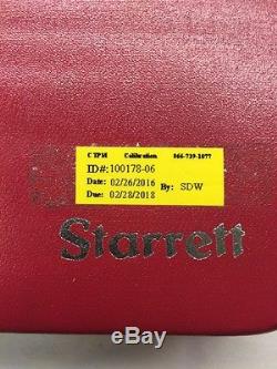Starrett 196A6Z Universal Back Plunger Dial Indicator withAttachments, 0.200 J56