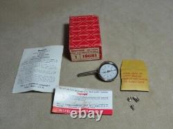 Starrett 196B1 Universal Dial Indicator Back Plunger Little Used with Box & Papers