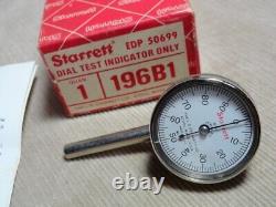 Starrett 196B1 Universal Dial Indicator Back Plunger Little Used with Box & Papers