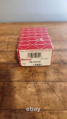 Starrett 196B1 Universal Dial Indicator, Back Plunger NOS