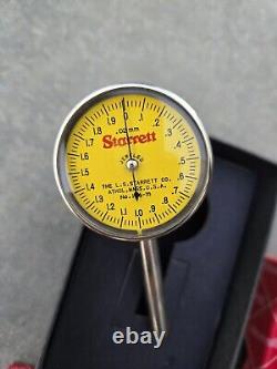 Starrett 196MB1 Dial Indicator With Clamp And Sleeve. New Old Stock