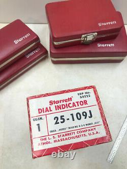 Starrett 25-109J Jeweled Dial Indicator 2-inch face, 50 millionths resolution