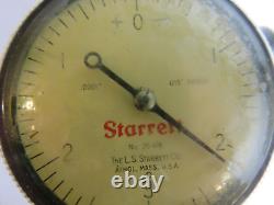 Starrett 25-116 Jeweled Dial Indicator NEW, sealed. 0001.015 range