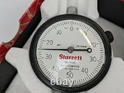 Starrett 25-141J Dial Indicator 0.250 Range 0-50-0.001 Grad. 375 Stem NOS