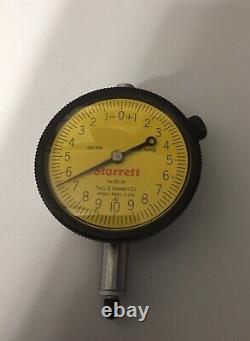 Starrett 25-161 Balanced 0-10-0 Dial Indicator. 002mm Increments (Used)