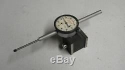 Starrett #25-2041 Dial Indicator with#657 Magnetic Base combo 2 range used