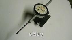 Starrett #25-2041 Dial Indicator with#657 Magnetic Base combo used