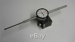 Starrett #25-3041 Dial Indicator with#657 Magnetic Base combo used