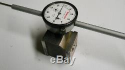 Starrett #25-3041 Dial Indicator with#657 Magnetic Base combo used