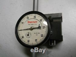 Starrett #25-3041 Dial Indicator with657 Magnetic Base. 001 & 3 range used