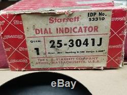 Starrett 25-3041J Dial Indicator 3 Travel