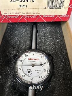 Starrett 25-3041J Dial Indicator 3 X. 001 Pre-Owned with Original Box
